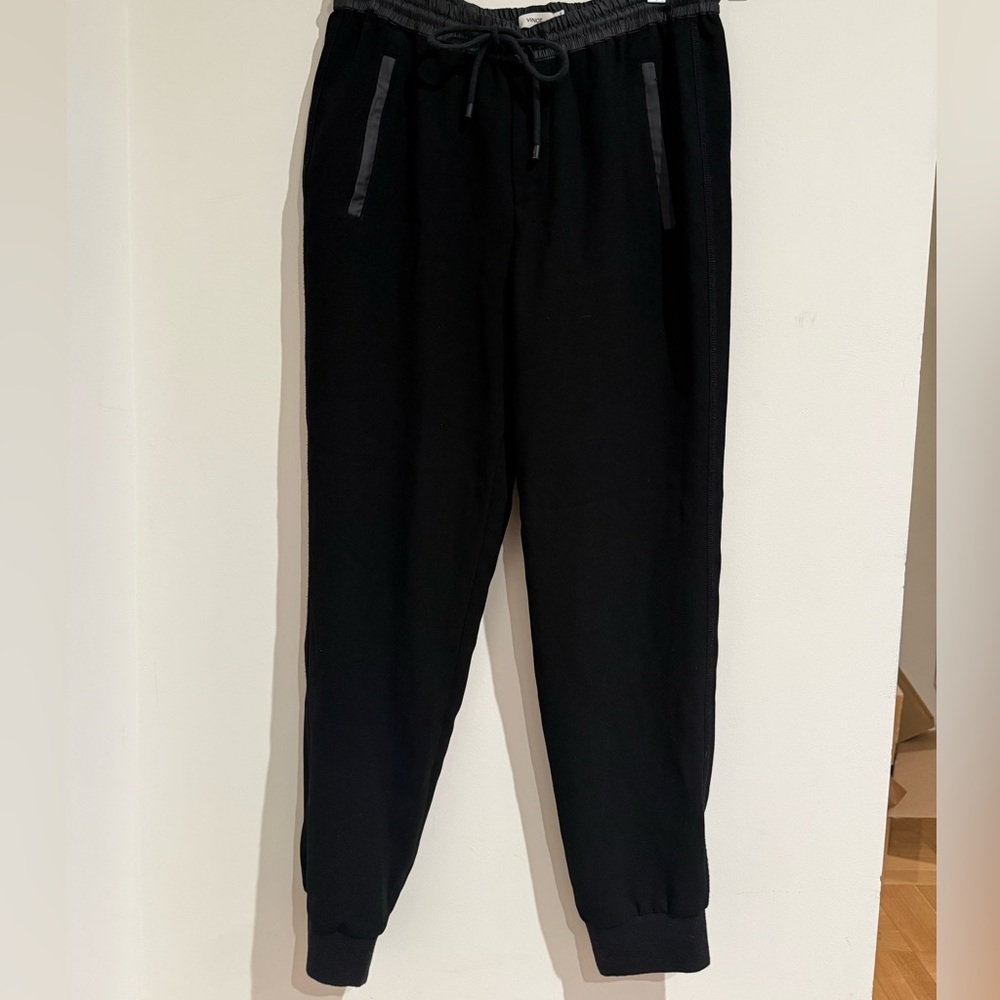 Vince Black Jogger Crepe Pants